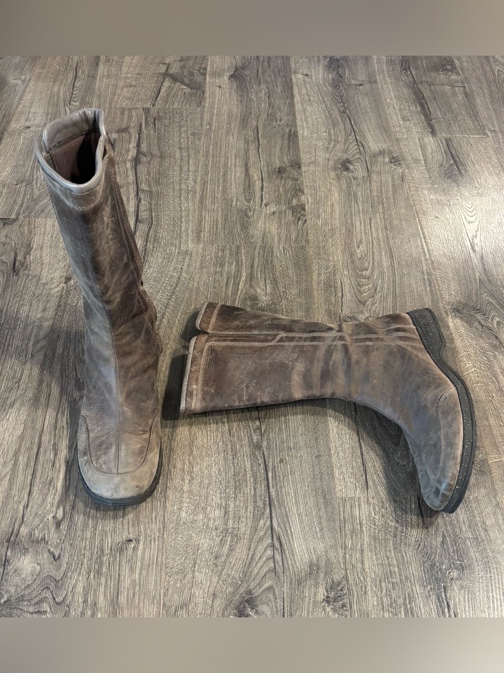 TEVA Capistrano Brown Leather Waterproof 1003013 Tall Boots Women’s size 10